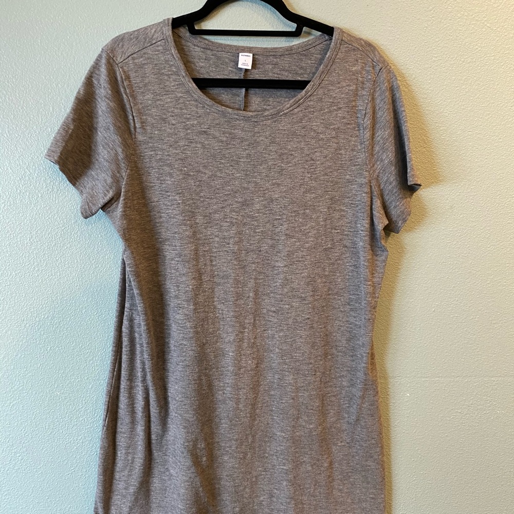 Old Navy Gray T-shirt Dress